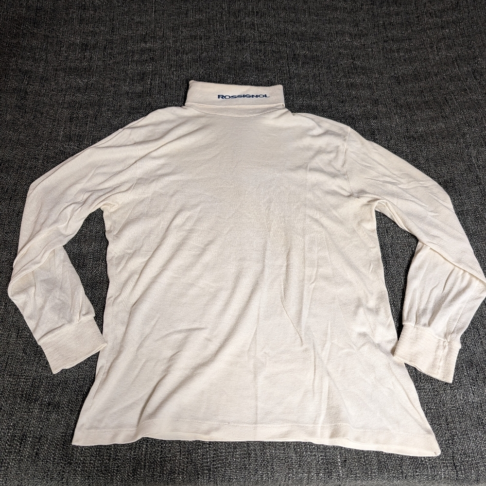 Rossignol Men's Cream Long-Sleeve Turtleneck Shirt